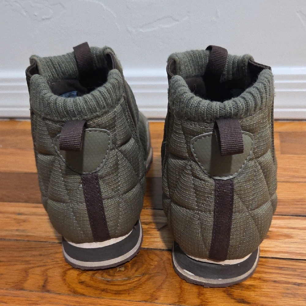 Teva Olive Green Quilted Slip-On Bootie Slippers - Picture 4 of 9